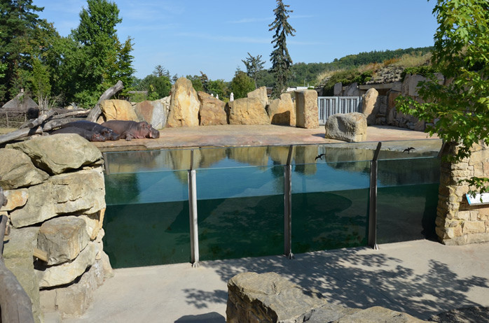 hydro power plant  ZOO Prague, hippopotamus pavilion reconstruction 